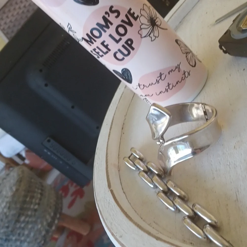 Vintage Hinged Link Bracelet Chunky 63gm of Sterling Silver 925 - Picture 12 of 12